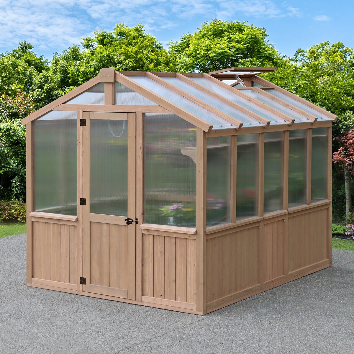 Yardistry グリーンハウス 木製温室 2.4 x 3.0m