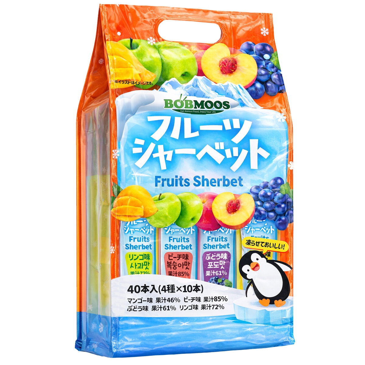 BOBMOOS フルーツシャーベットアソート 4種 x 10本