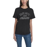 DKNY レディース 半袖 ロゴ Ｔシャツ ブラック M