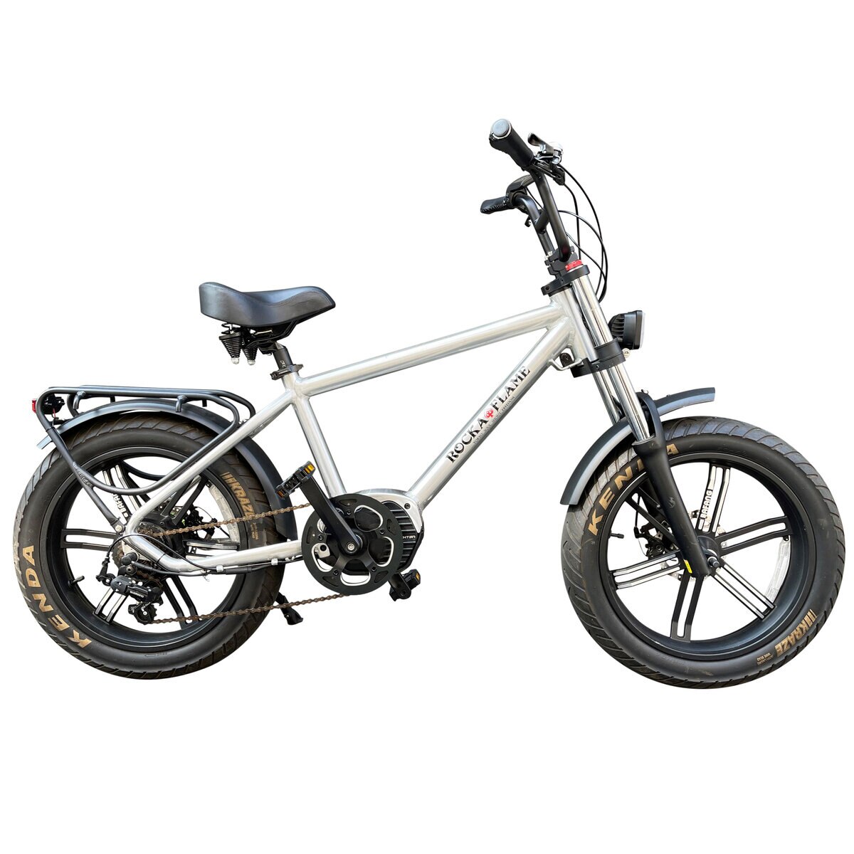 ROCKA FLAME 20インチ 電動アシスト ファットバイク HAYATE メタリックシルバー