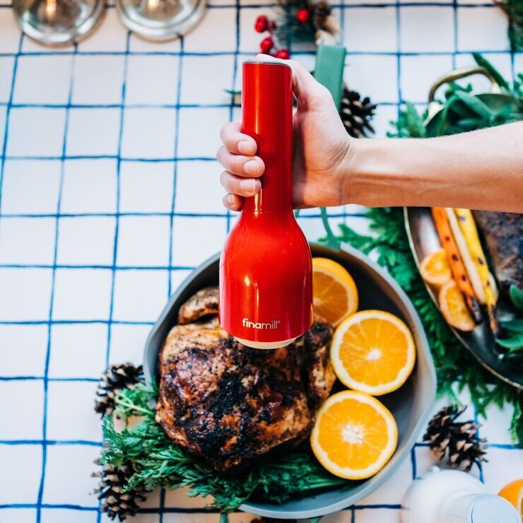 フィナミル 電動スパイスミル FM-01 レッド