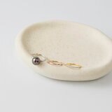 黒蝶 18K イエロー/ピンクゴールド & プラチナ 0.19CT 三連リング