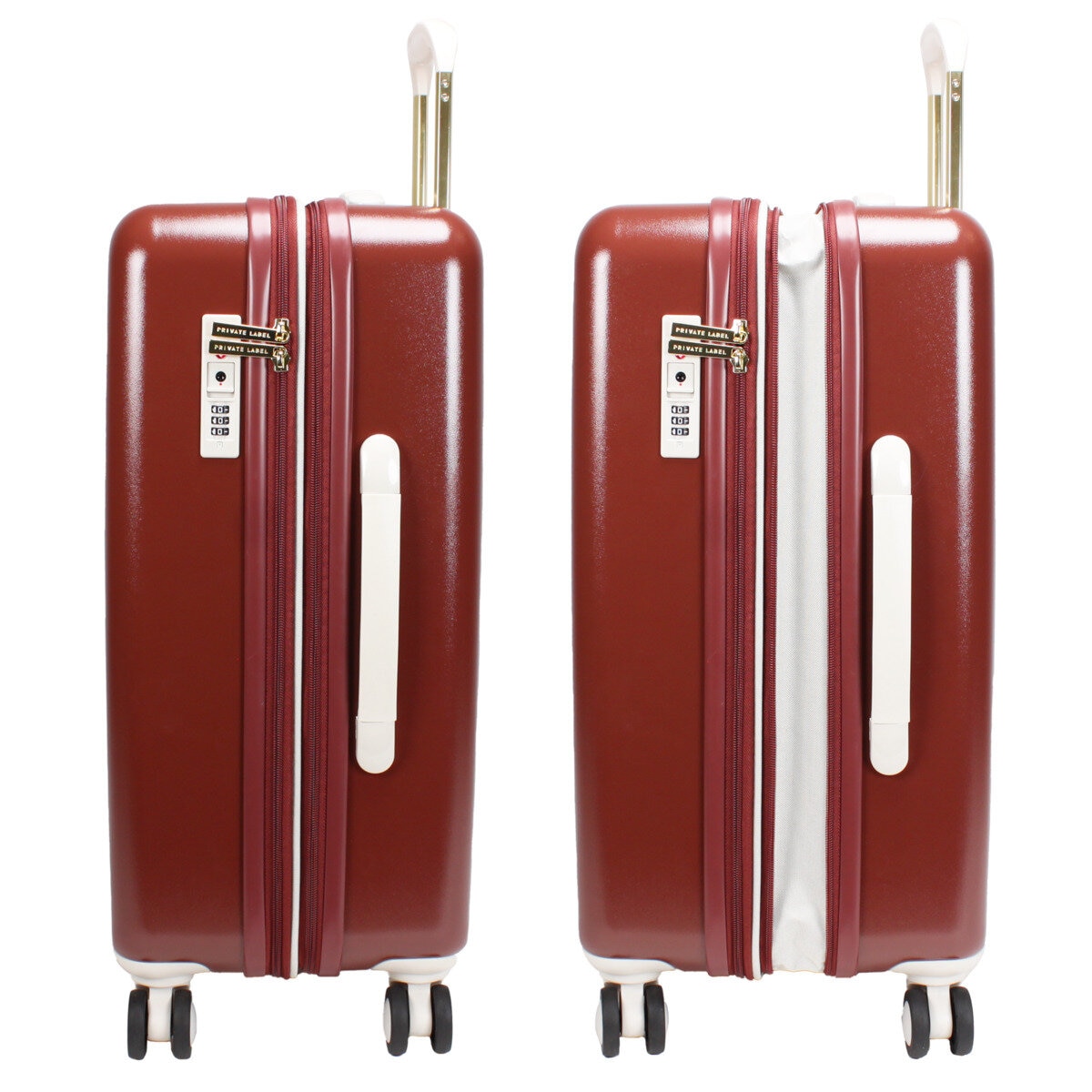 プライベートレーベル 45-58L スーツケース 0533207 バーガンディ