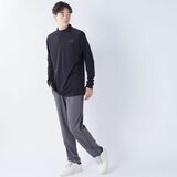 カッパ メンズ ハーフジップ 長袖 Tシャツ / ブラック / M