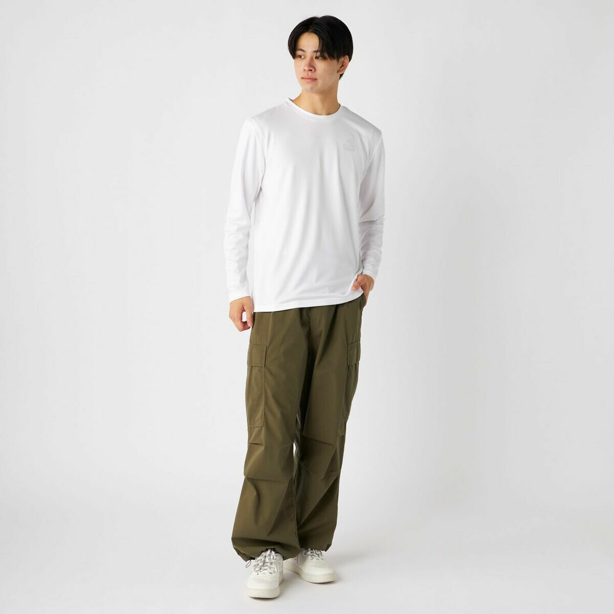 カッパ メンズ 長袖Tシャツ / ホワイト / L