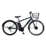 PELTECH 27.5インチ 電動アシストクロスバイク TDA-207ZP-12Ah バッテリー ブラック