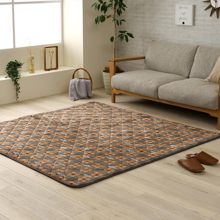 遮熱効果エチレンシート入り暖かラグ チェスター 200X240cm 遮熱効果エチレンシート入り暖かラグ チェスター 200X240cm