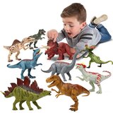 ライト&サウンド付き 恐竜フィギュア5体セット カルノタウルス, パキケファロサウルス, ステゴサウルス, アルゼンチノサウルス, ティラノサウルス