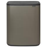 ブラバンシア Boタッチビン 2x30L タッチ式ごみ箱 2分別 プラチナ 221521