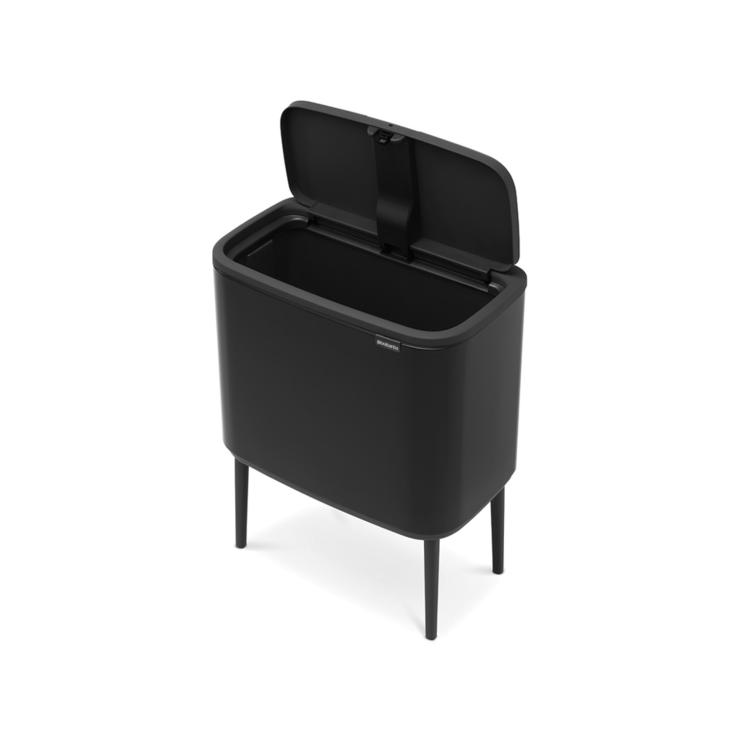 ブラバンシア Boタッチビン 36L タッチ式ごみ箱(脚つき) マットブラック 315824