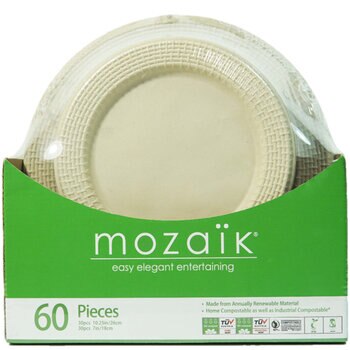 Mozaik パルププレート 柄付き 60枚 Mozaik パルププレート 柄付き 60枚