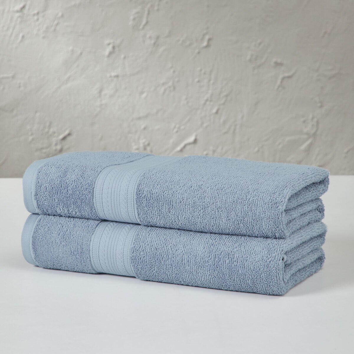 エアーリッチ バスタオル 2枚セット ゼンブルー