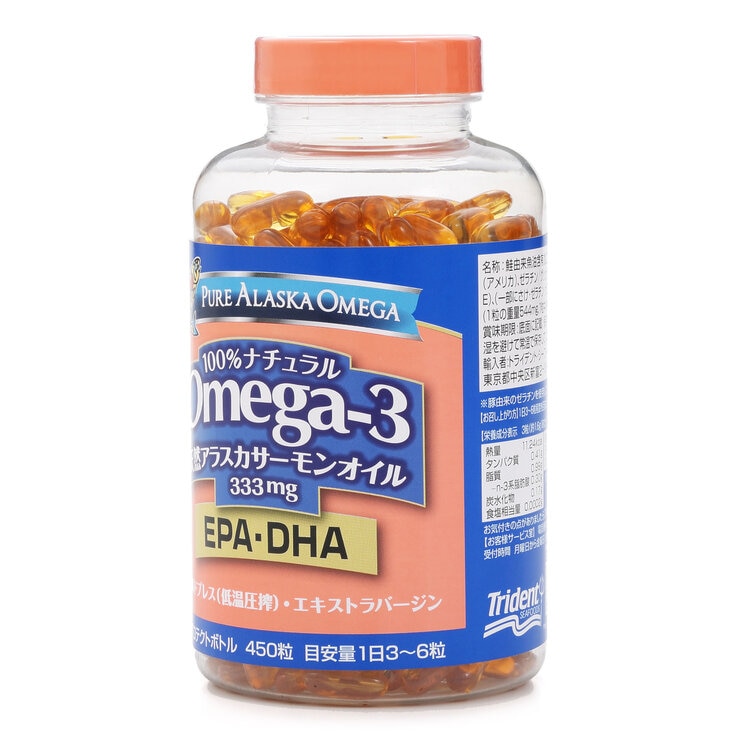 トライデント オメガ3 天然アラスカサーモンオイル 333mg 450 粒 トライデント オメガ3 天然アラスカサーモンオイル 333mg 450 粒
