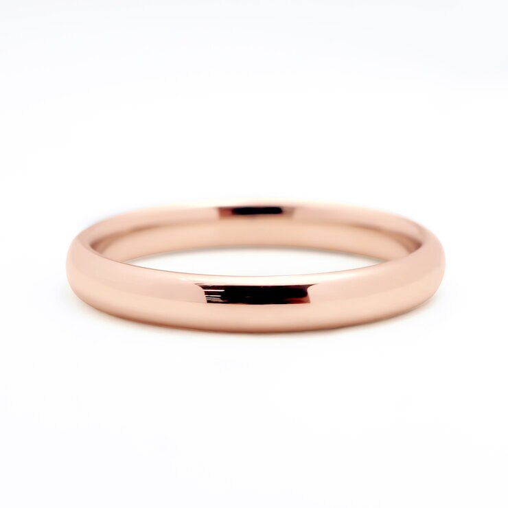 18K ピンクゴールド マリッジリング 3.0mm 3 ~ 21号