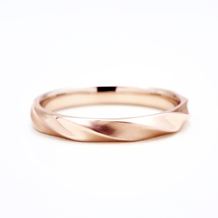 18K ピンクゴールド マリッジリング 3.0mm 19号
