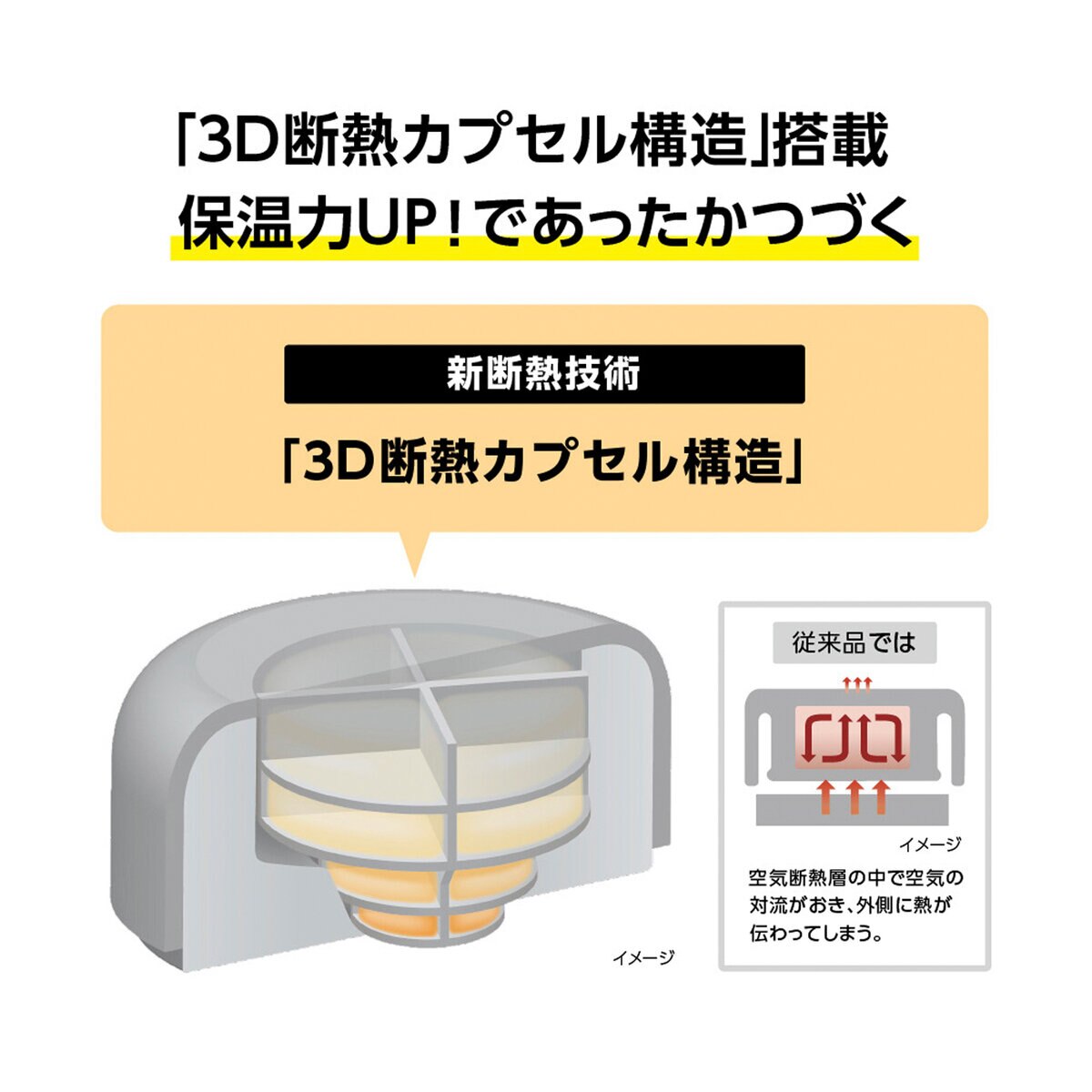 象印 スープジャー シームレスせん 520ml