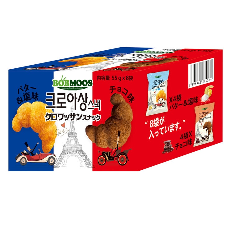 BOBMOOS クロワッサンスナック 55g x 8
