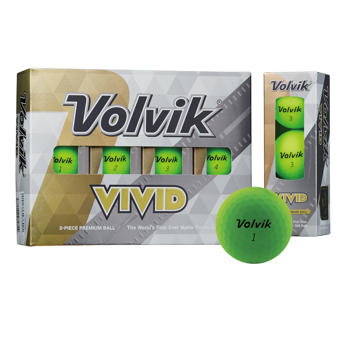 ☆VOLVIC GOLF☆ボールビック　上下セット Amazon.co.jp: Volvik Vivid マット仕上げ カラーゴルフボール