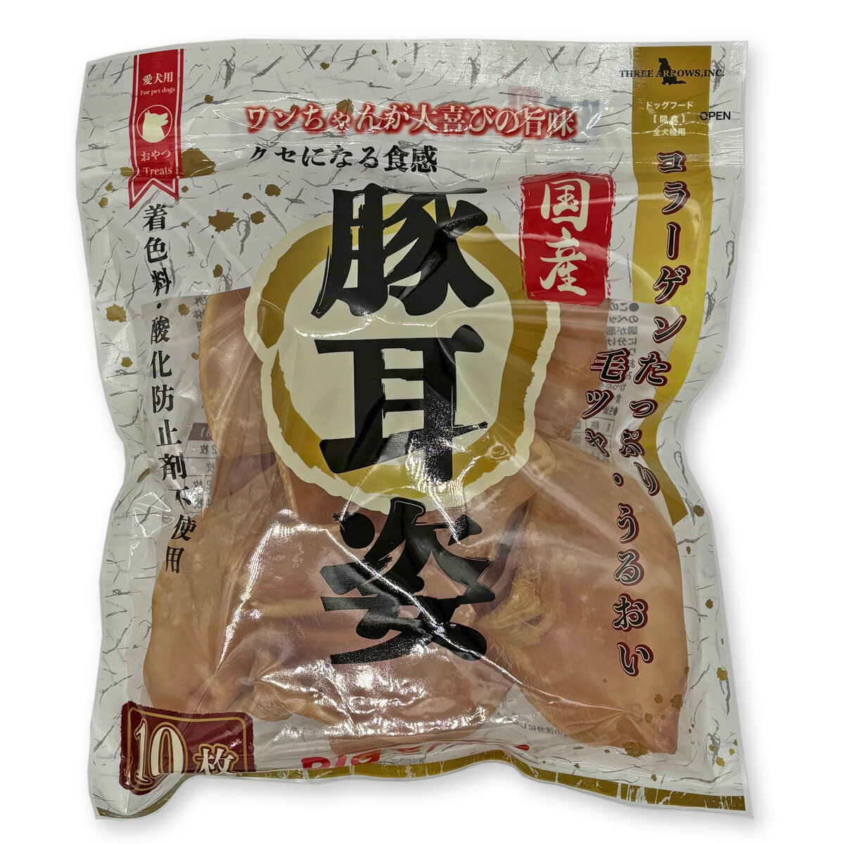 豚耳ジャーキー 10枚 犬用 豚耳ジャーキー 10枚 犬用