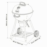 Nexgrill 22.5インチ (57cm) チャコール ケトル BBQ グリル Nexgrill 22.5インチ (57cm) チャコール ケトル BBQ グリル