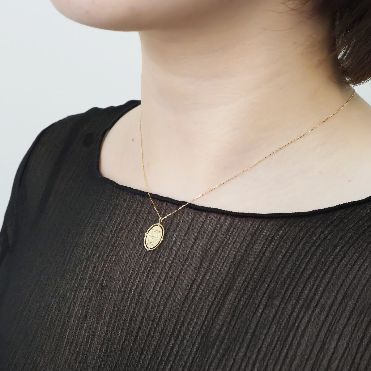 18K イエローゴールド タロットペンダント 「世界」
