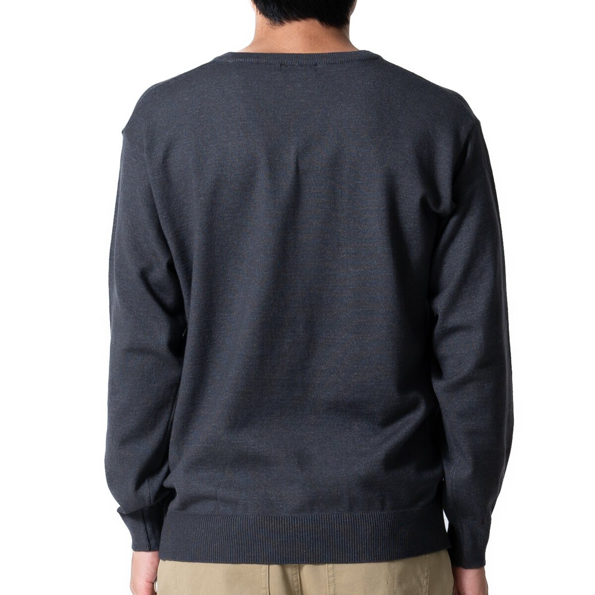 エディー・バウアー メンズ Vネック セーター チャコール XL