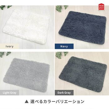 Ask Doctors 抗菌防臭バスマット 45cm x 60cm 2枚組