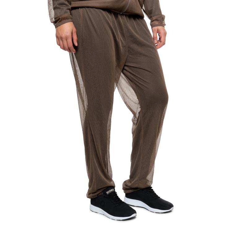 インセクトシールド 虫よけ メッシュパンツ ブラウン フリーサイズ
