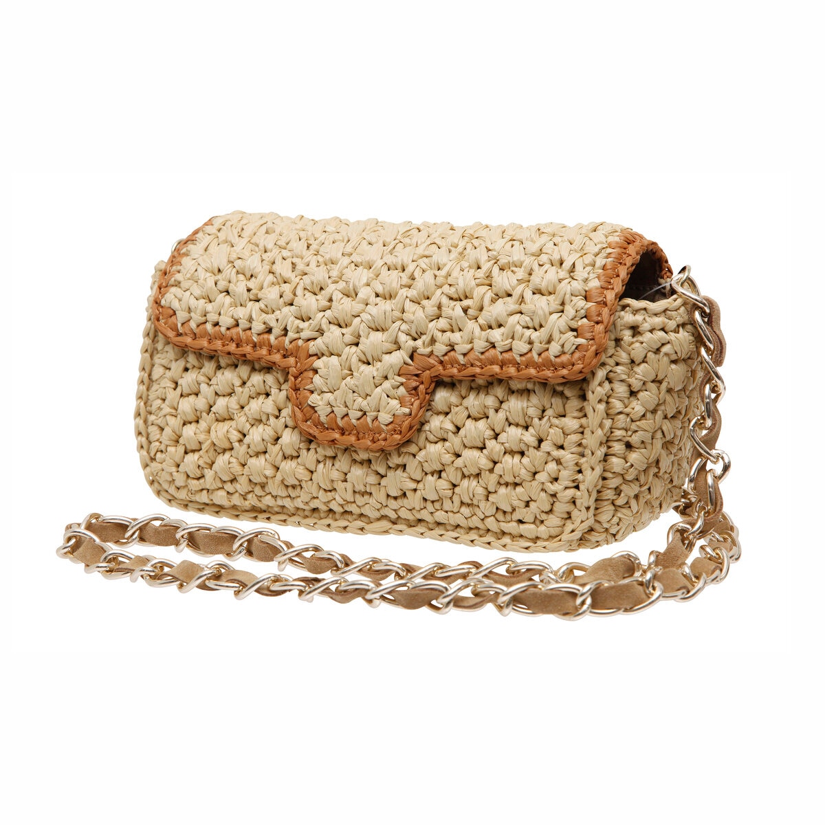 【カテリナベルティーニ】ラフィアハンドBAG/ブラウン Caterina Bertini/カテリナ ベルティーニ】ラフィアハンドBAG