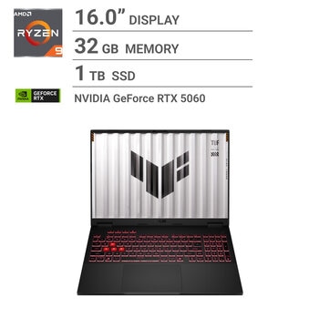 ASUS ゲーミングノートPC/TUF GAMING A16/Ryzen 9 8940HX/メモリー