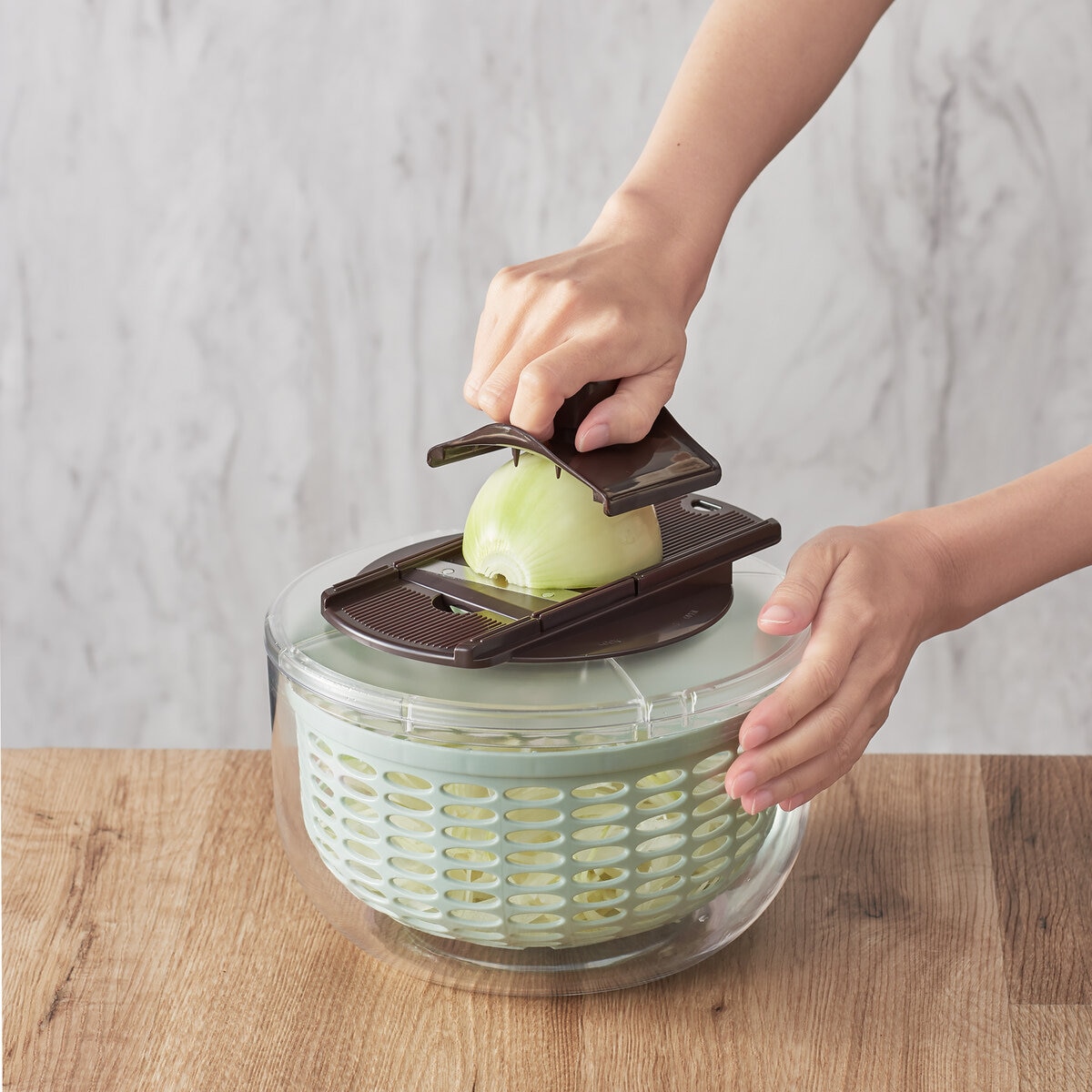 トフィー プッシュサラダスピナー&スライサーセット