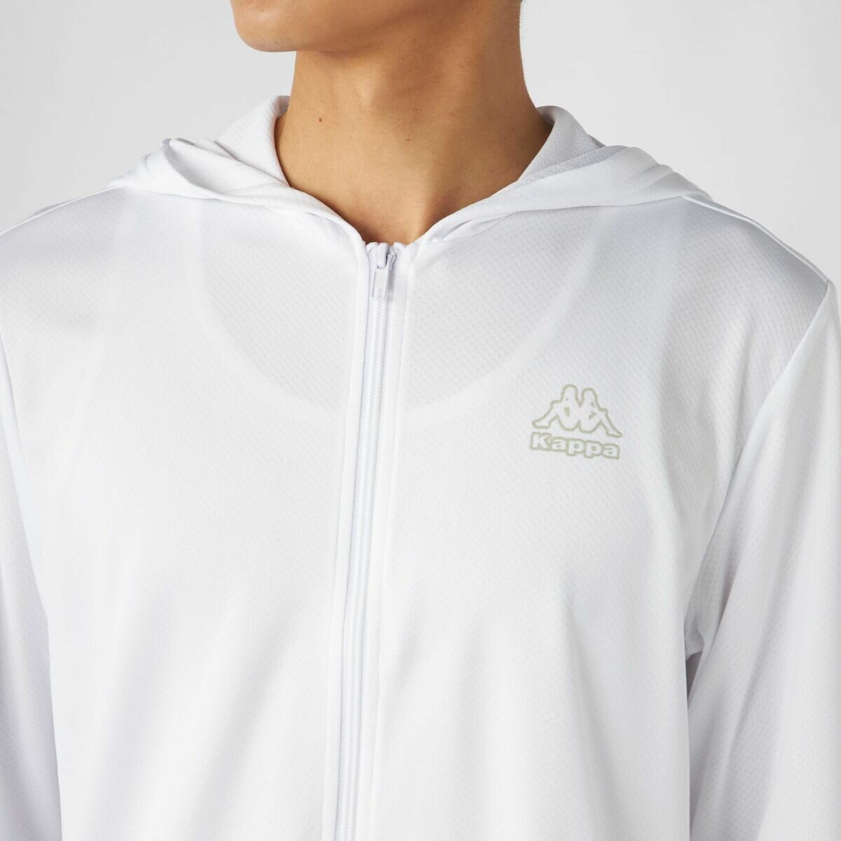 カッパ メンズ アクティブ パーカー / ホワイト / LL