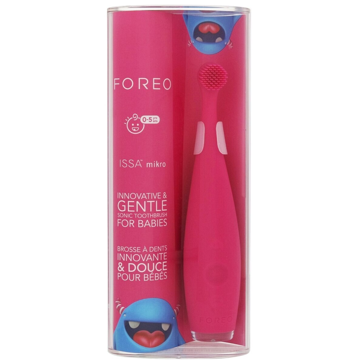 フォレオ ISSA mikro パールピンク 子供用電動歯ブラシ シリコーン製