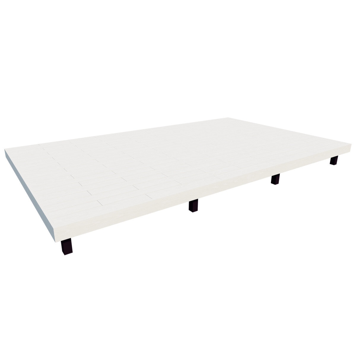 MINO 彩木 ガーデンデッキ セット W5068 x D3029 mm　ホワイト　高さ500～600mm