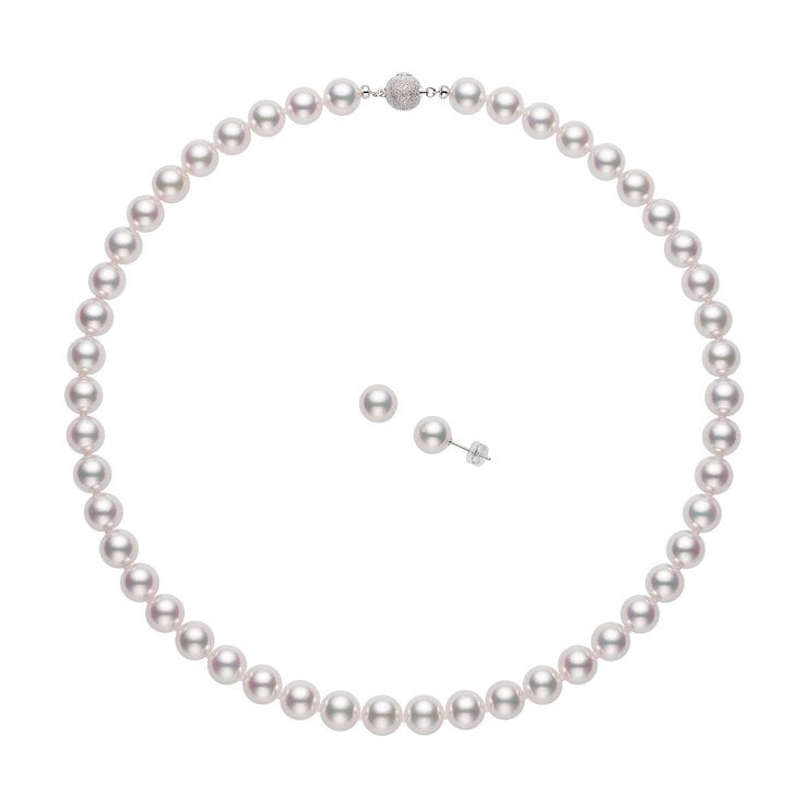 あこや 真珠 FIVE STAR 花珠 ネックレス/ピアス セット 8.5mm あこや 真珠 FIVE STAR 花珠 ネックレス/ピアス セット 8.5mm