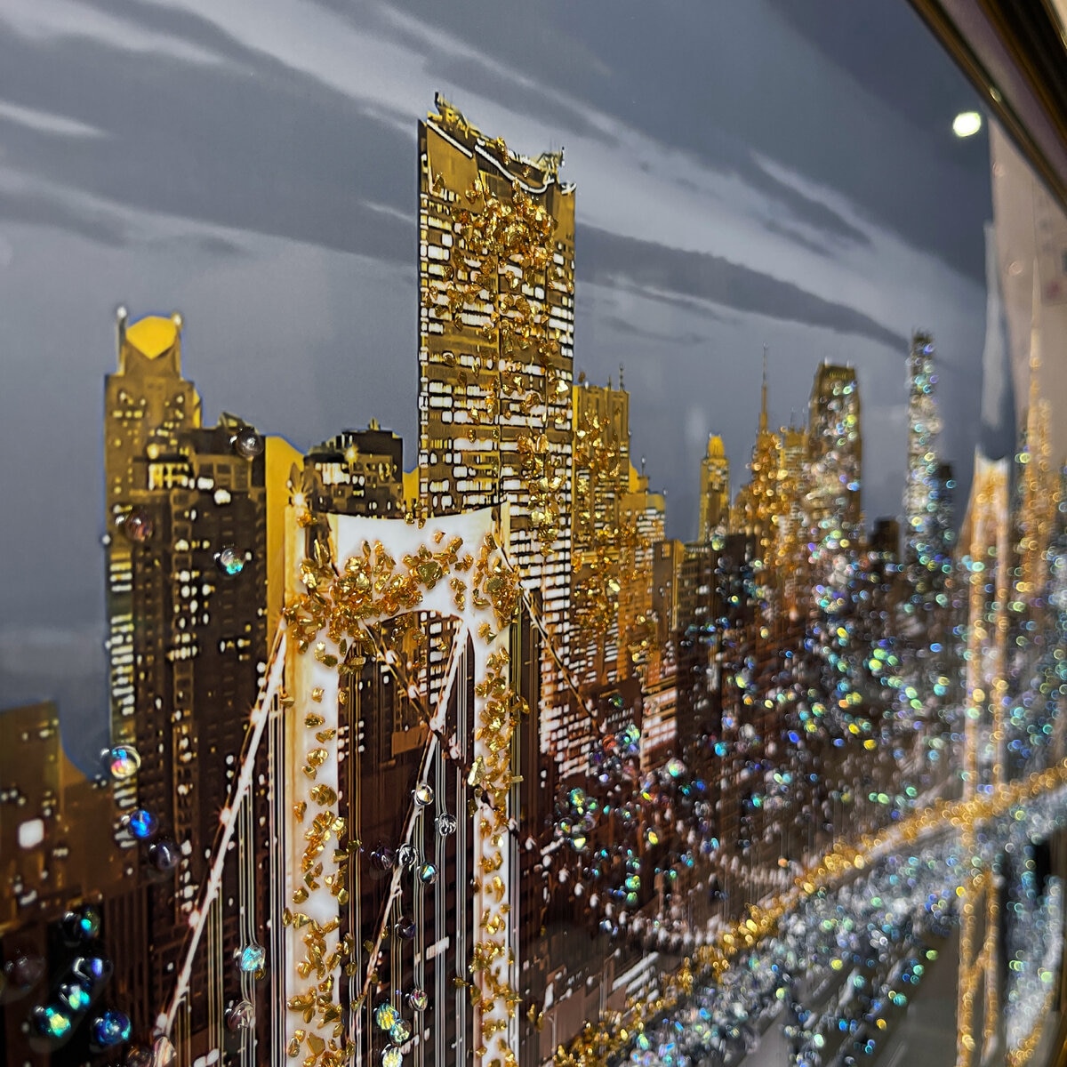 クリスタルアート レインボーブリッジ 134 x 85cm