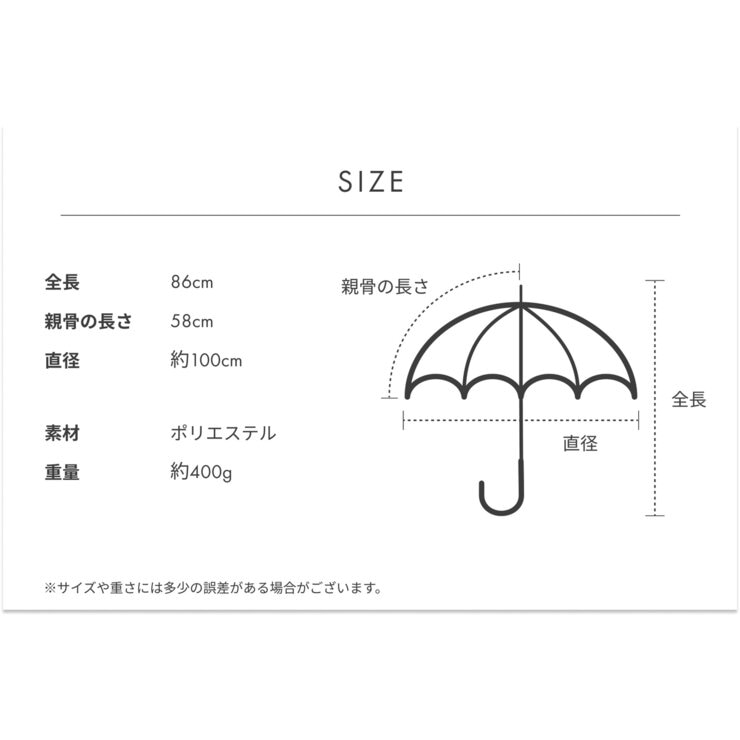 assa 雨傘長傘 RJ58 ワンタッチ 果物 ブラック / レモン RJ648
