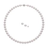 あこや 真珠 FIVE STAR 花珠 ネックレス/ピアス セット 8.0mm