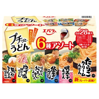 エバラ プチッとうどん 6種アソート 28個入り