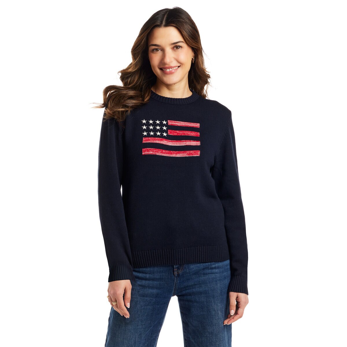 ウェザー プルーフ ビンテージ ウィメンズ フラッグ セーター ネイビー S ウェザー プルーフ ビンテージ ウィメンズ フラッグ セーター ネイビー S