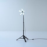 YAMAZEN 5灯LEDガレージライト/ライト用三脚スタンドセット GL5-1000SSSG-70BSET