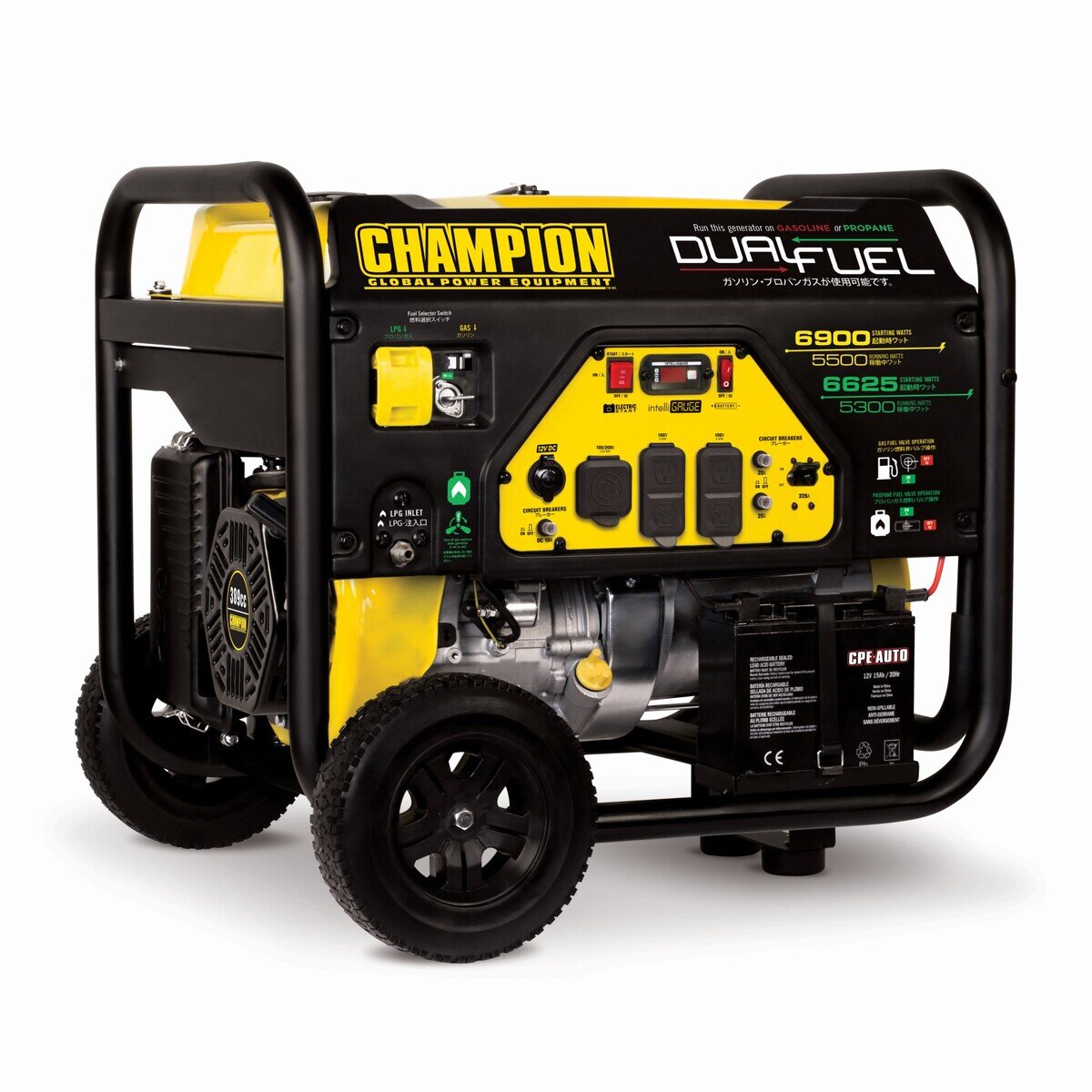 Champion 発電機 5500w 50 60hz ガソリン Lpガス対応 Cpg5500df J Costco Japan Champion 発電機 5500w 50 60hz ガソリン Lpガス対応 Cpg5500df J Costco Japan
