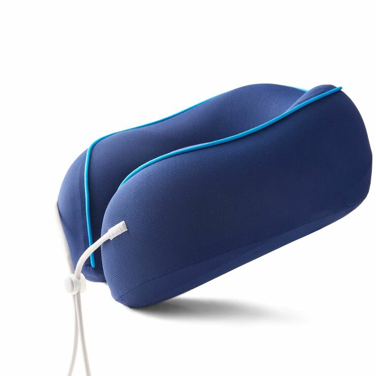 AIRIA LIVING トラベルピロー 26cm x 25cm x 11.3cm ネイビー