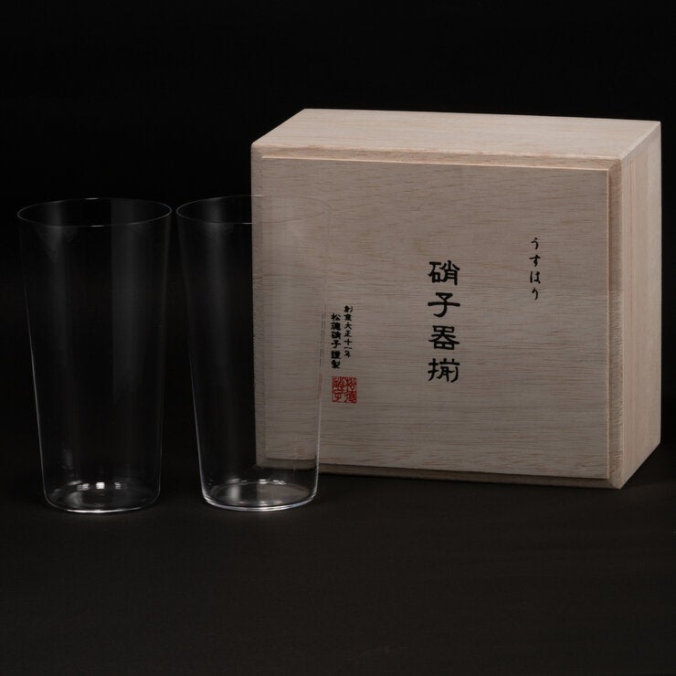うすはりグラス タンブラー L ペア 木箱入り うすはりグラス タンブラー L ペア 木箱入り