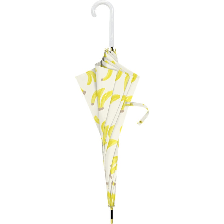assa 雨傘長傘 RJ58 ワンタッチ 果物 イエロー / バナナ RJ649