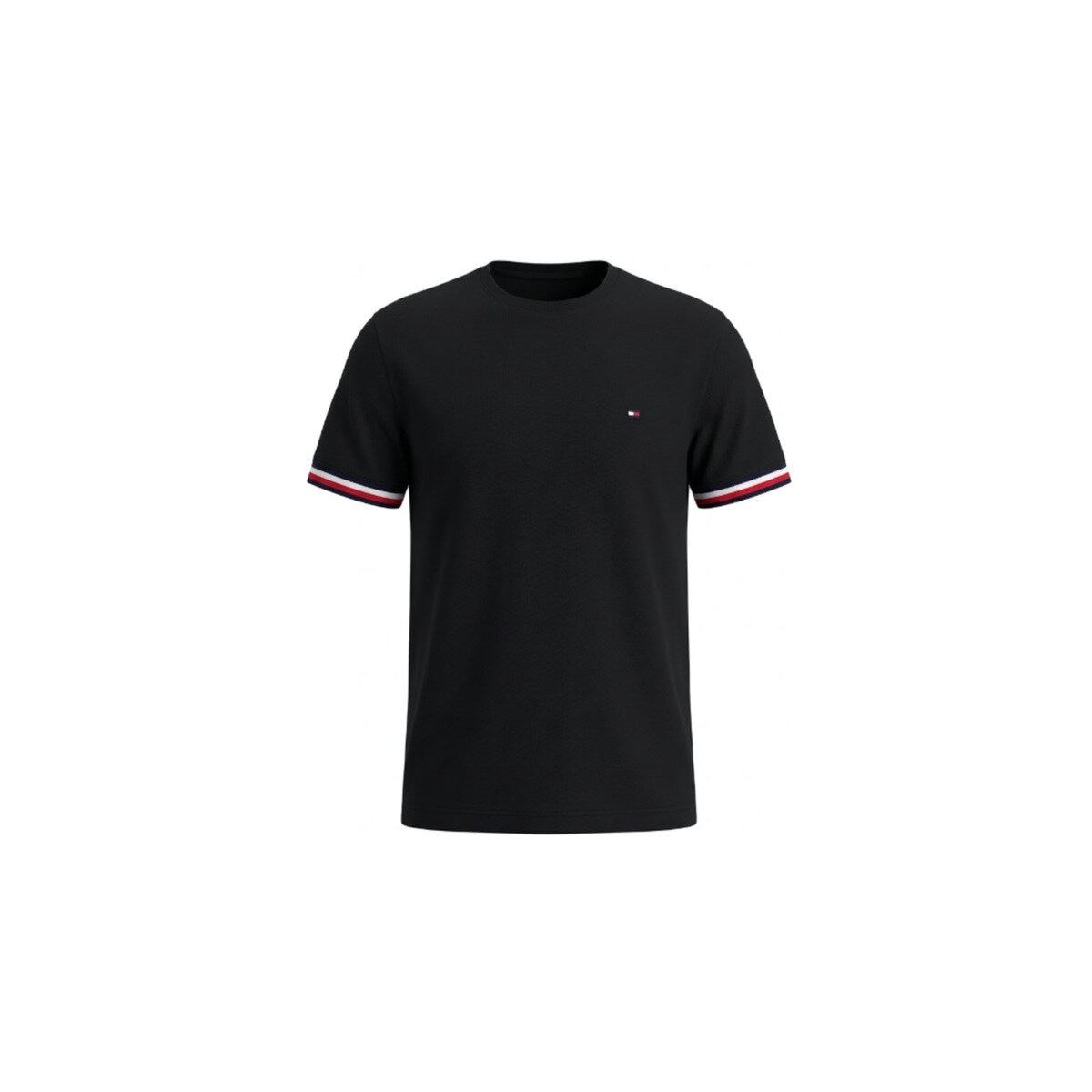 トミーヒルフィガー メンズ 半袖 Tシャツ ブラック M