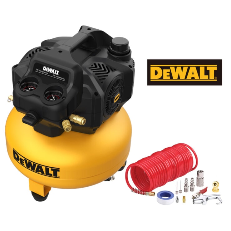 DeWalt 23L静音型エアーコンプレッサー エアーツール付き