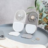 ライフオンプロダクツ LEDミラー付スリムファン 2個セット
