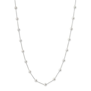 プラチナ あこやパール6.5mmステーションネックレス 55cm