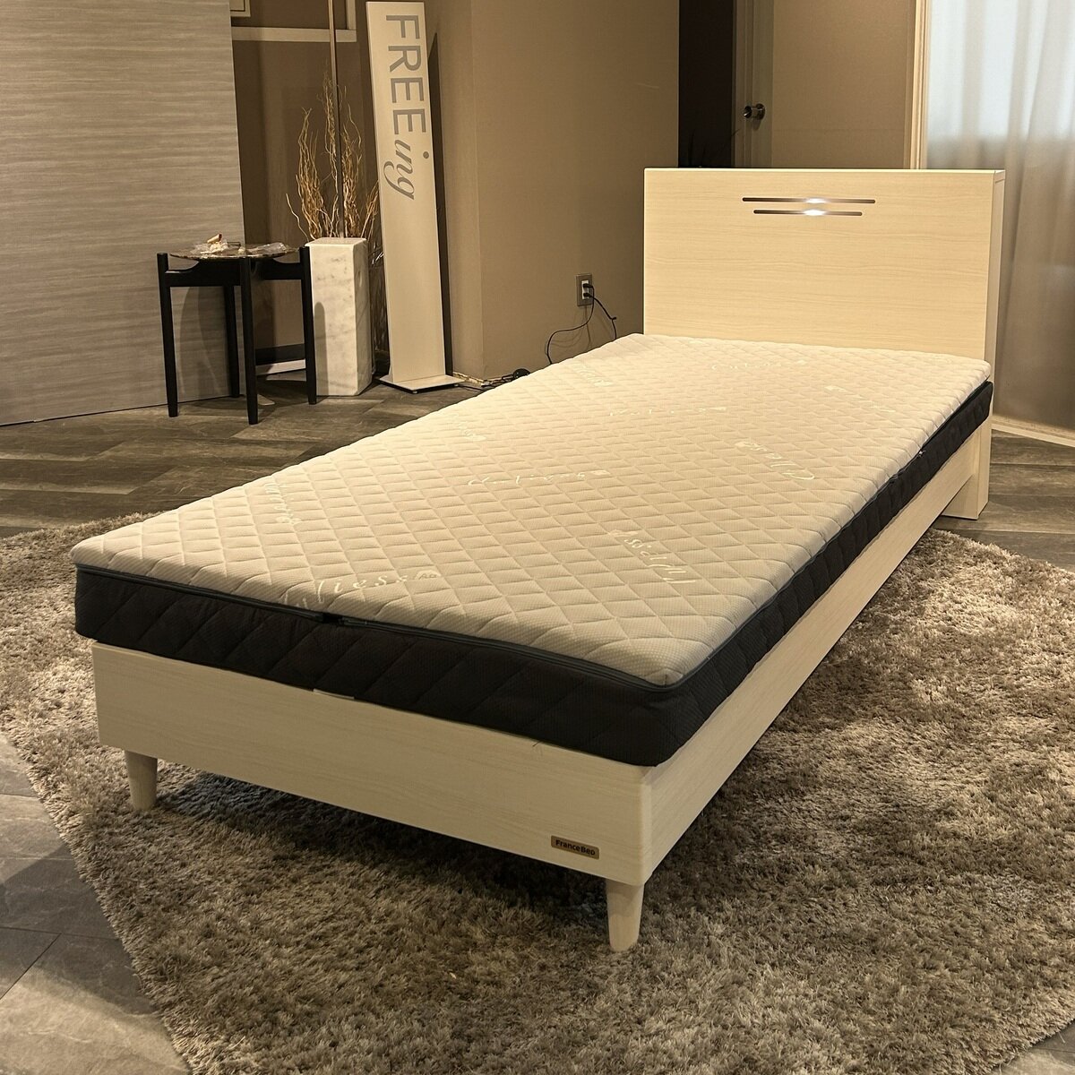 フランスベッド CCⅡベッドフレーム セミシングル ホワイト フランスベッド CCⅡベッドフレーム セミシングル ホワイト